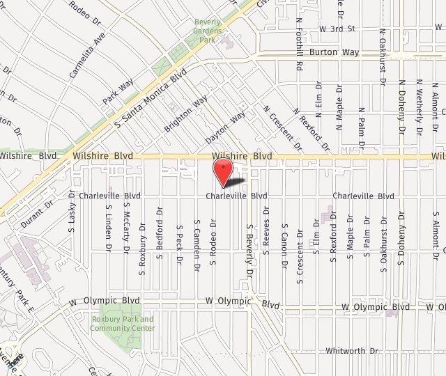 Location Map: 150 South Rodeo Dr Beverly Hills, CA 90212